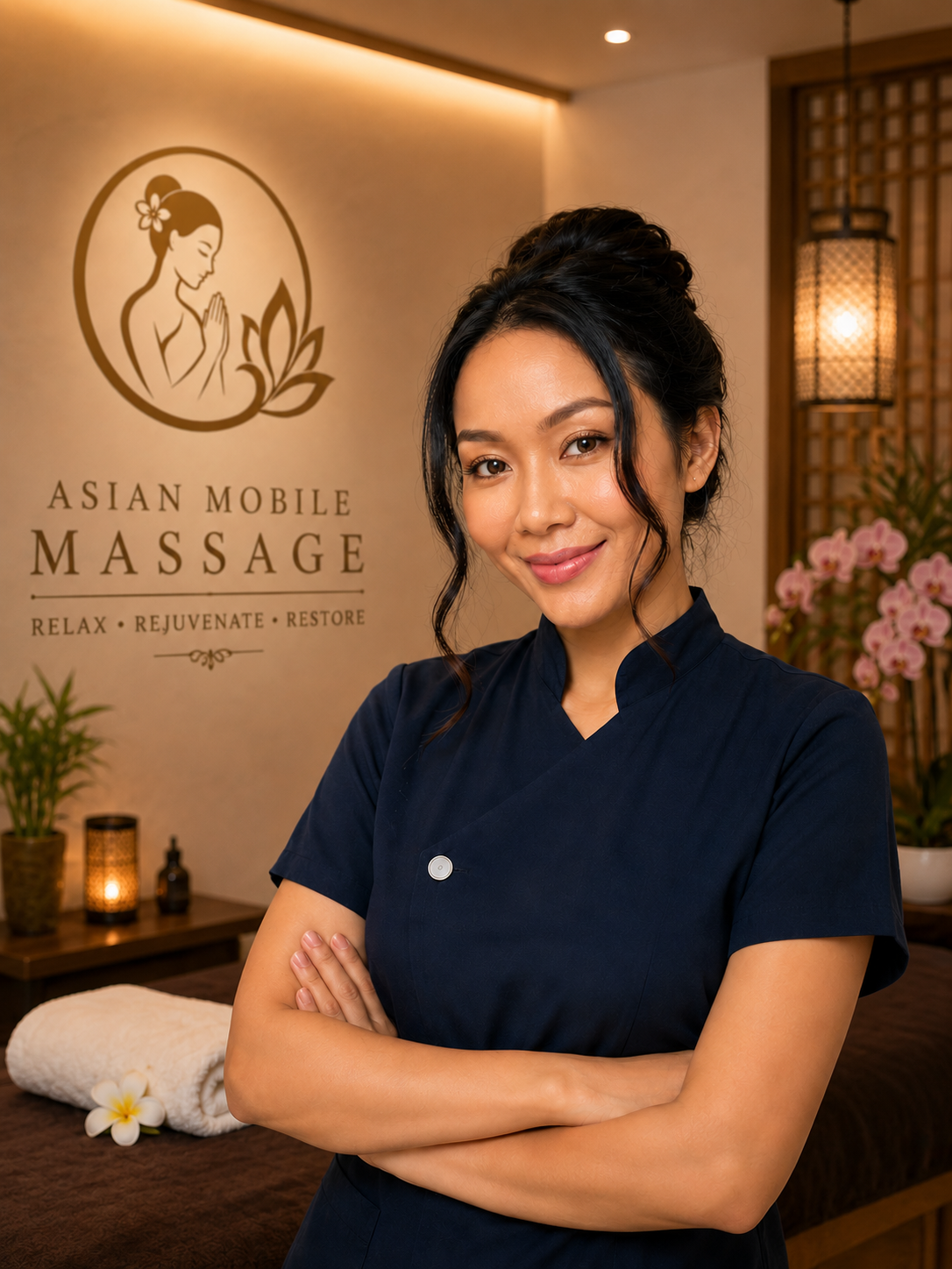 Sky, founder and massage therapist at Asian Mobile Massage